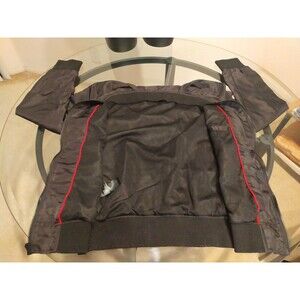 Guess Black Bomber Zippered Jacket Size Small